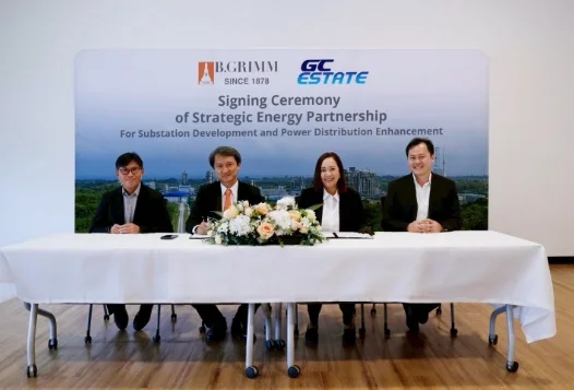 GC Estate & B.Grimm signing ceremony for a strategic energy partnership on land lease, substation...